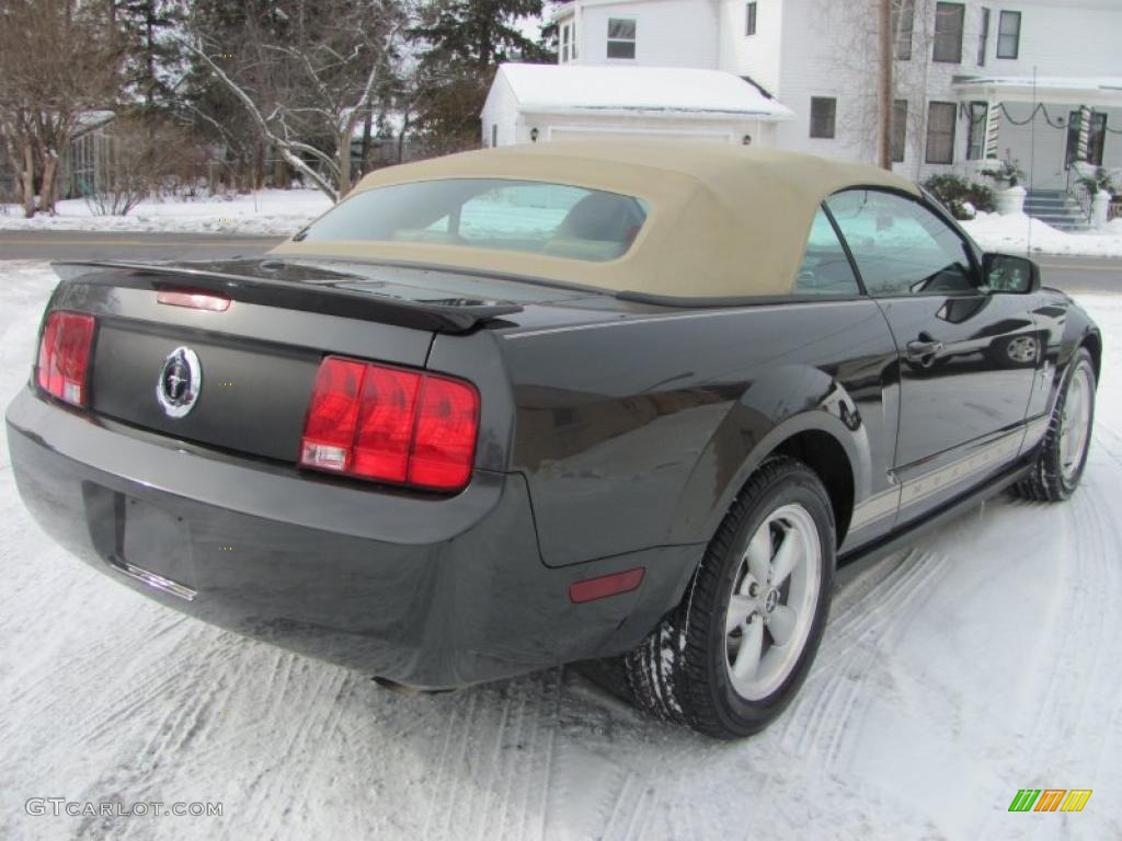 2008 Mustang V6 Premium Convertible - Alloy Metallic / Medium Parchment photo #17