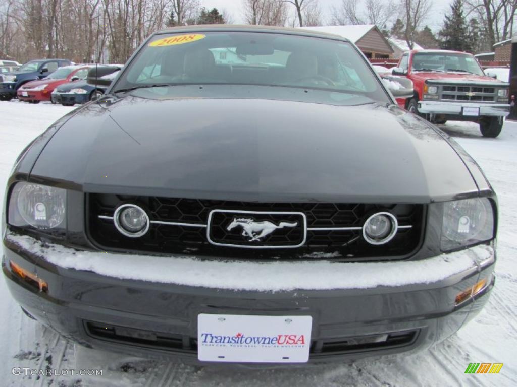 2008 Mustang V6 Premium Convertible - Alloy Metallic / Medium Parchment photo #21