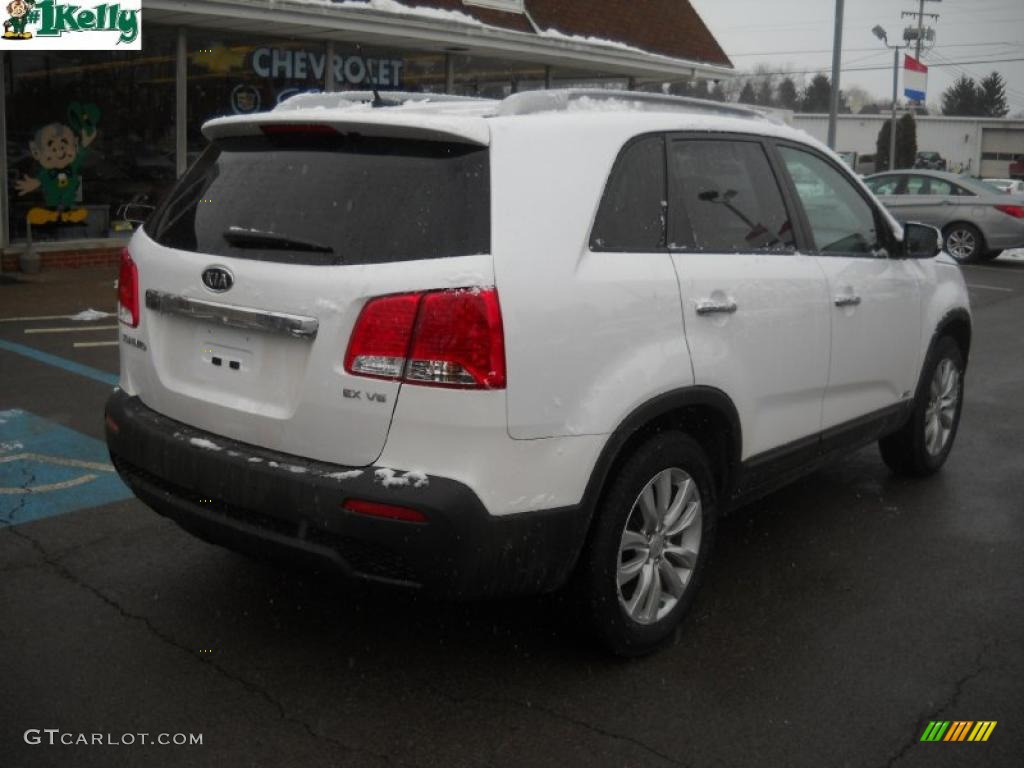 Snow White Pearl 2011 Kia Sorento EX V6 AWD Exterior Photo #43523703