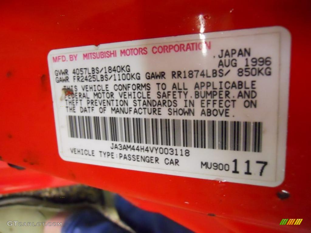 1997 3000GT SL - Caracas Red / Tan photo #9