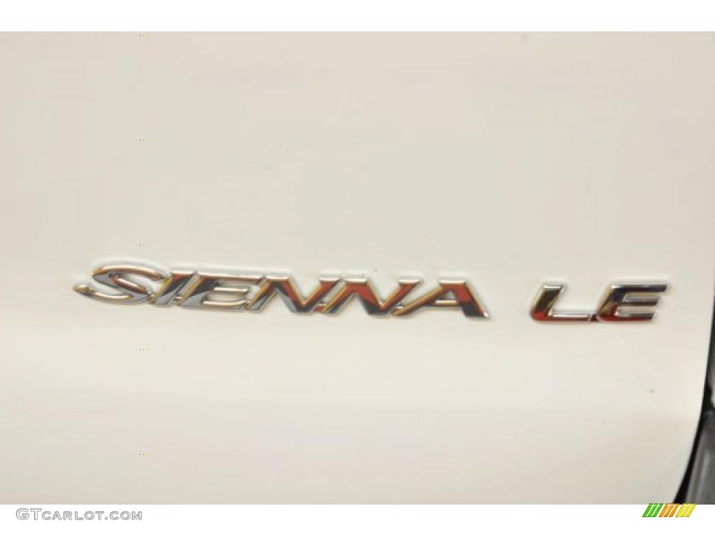 2000 Sienna LE - Super White / Gray photo #5