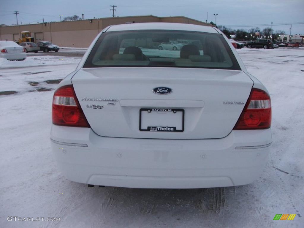 2006 Five Hundred Limited AWD - Oxford White / Pebble Beige photo #5