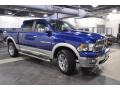 2011 Deep Water Blue Pearl Dodge Ram 1500 Laramie Crew Cab 4x4  photo #4