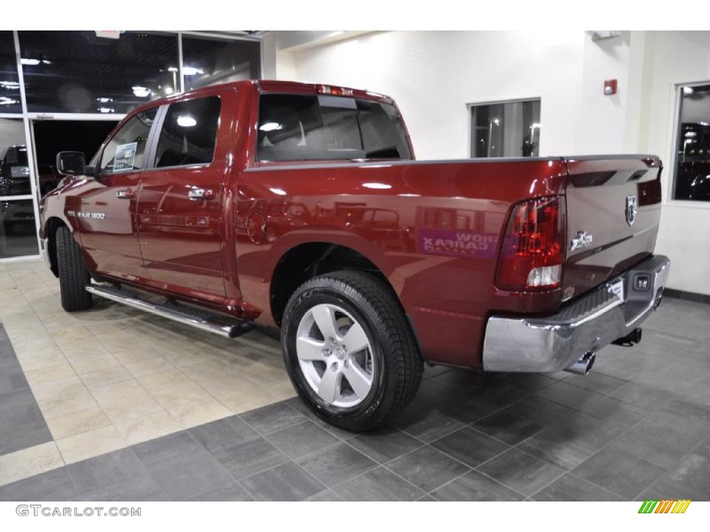 2011 Ram 1500 Big Horn Crew Cab - Deep Cherry Red Crystal Pearl / Dark Slate Gray/Medium Graystone photo #7