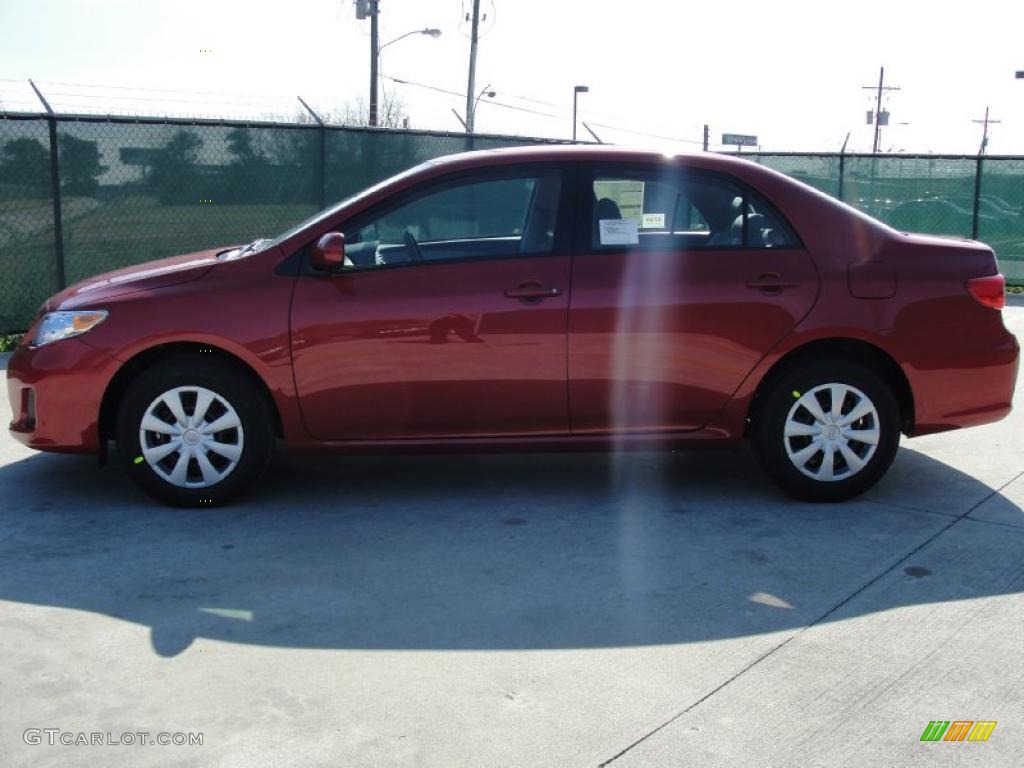 2011 Corolla LE - Barcelona Red Metallic / Ash photo #6