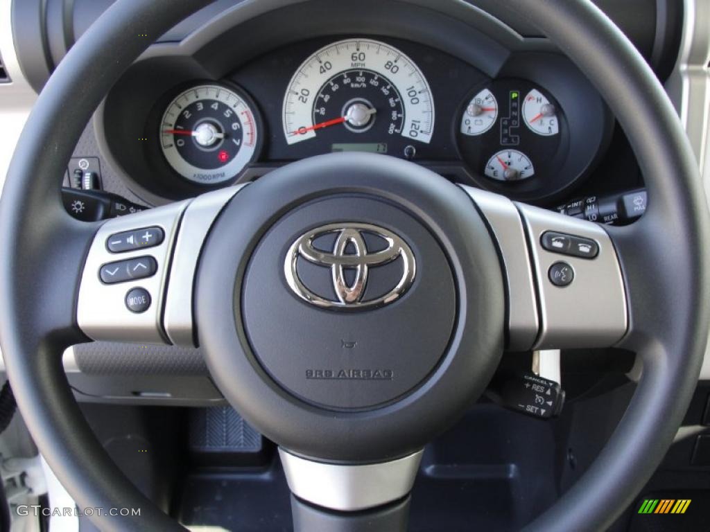 2011 Toyota FJ Cruiser Standard FJ Cruiser Model Dark Charcoal Steering Wheel Photo #43537027