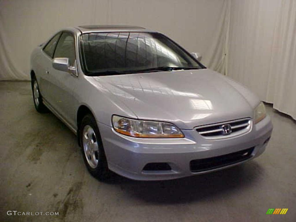 2002 Accord EX Coupe - Satin Silver Metallic / Quartz Gray photo #1