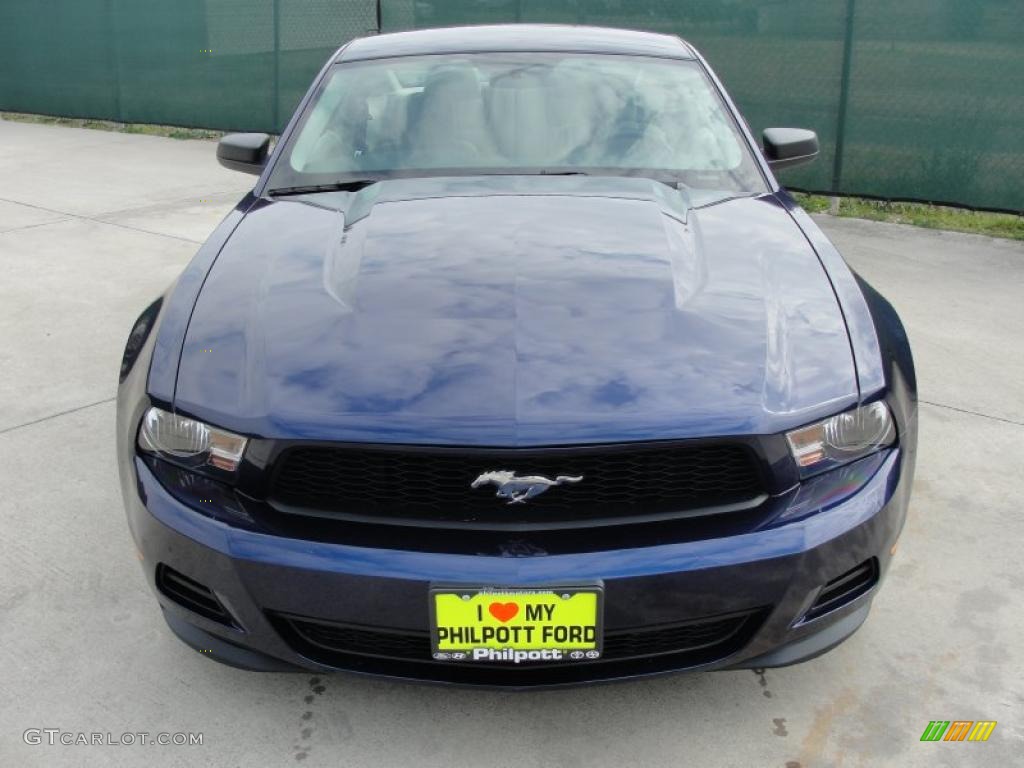 2011 Mustang V6 Coupe - Kona Blue Metallic / Stone photo #8