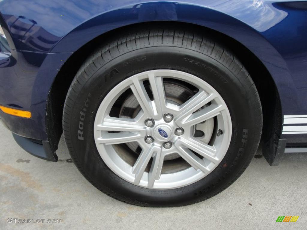 2011 Mustang V6 Coupe - Kona Blue Metallic / Stone photo #13