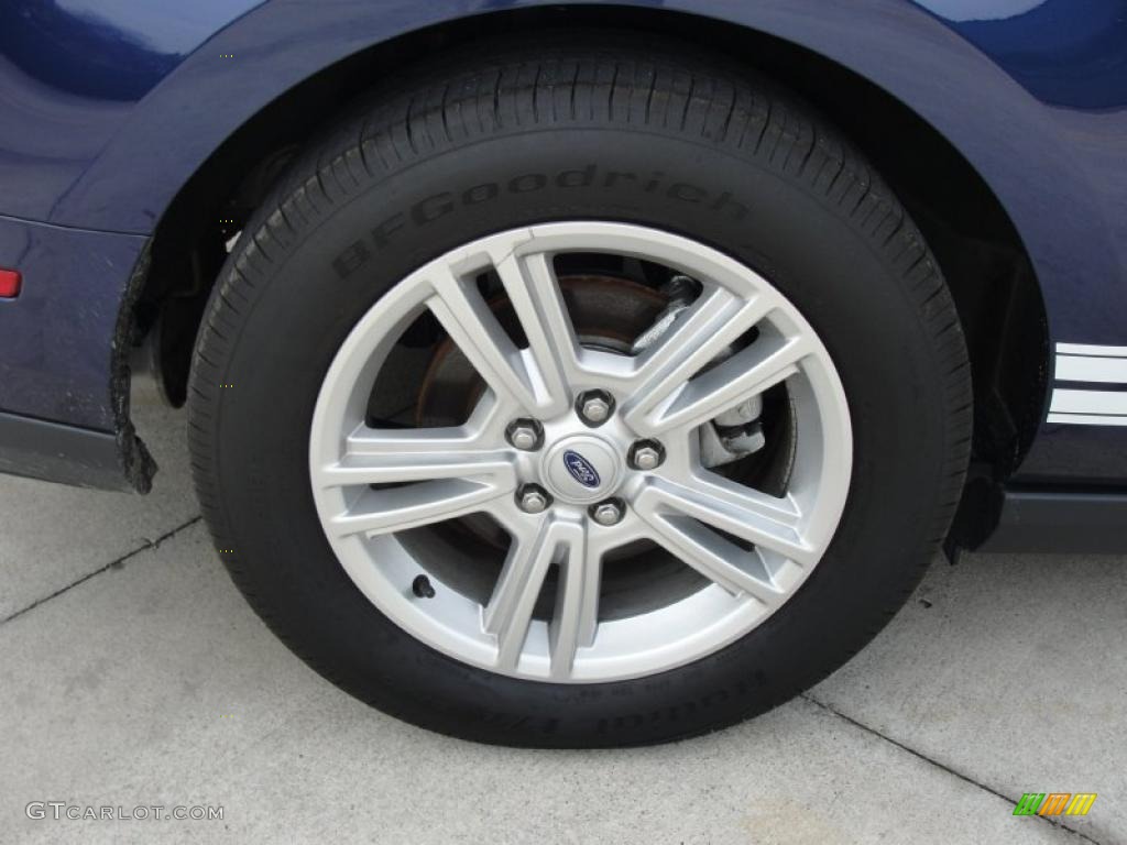 2011 Mustang V6 Coupe - Kona Blue Metallic / Stone photo #15