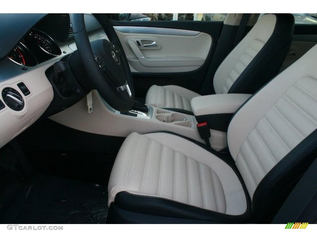 Cornsilk Beige/Black Interior 2011 Volkswagen CC Lux Photo #43541874