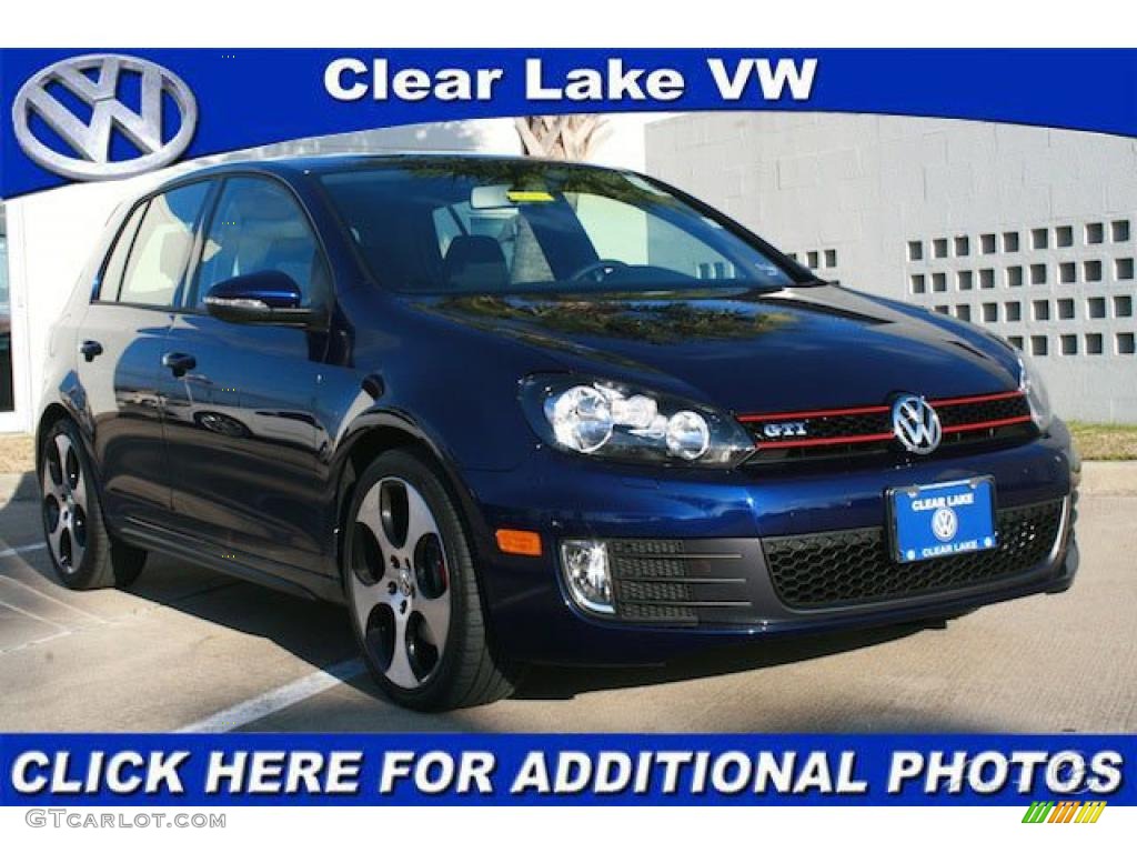 2011 GTI 4 Door - Shadow Blue Metallic / Interlagos Plaid Cloth photo #1