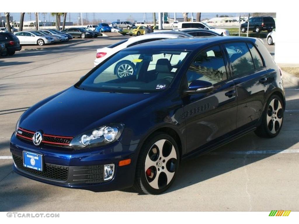 2011 GTI 4 Door - Shadow Blue Metallic / Interlagos Plaid Cloth photo #3