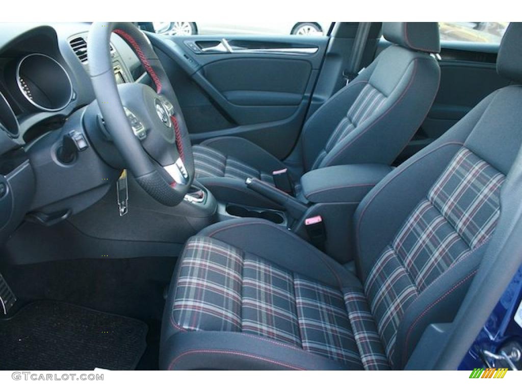 2011 GTI 4 Door - Shadow Blue Metallic / Interlagos Plaid Cloth photo #9