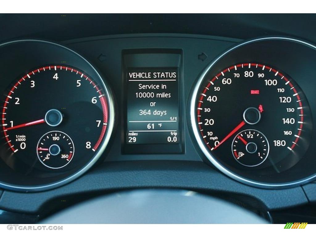 2011 Volkswagen GTI 4 Door Gauges Photo #43543932