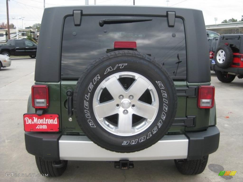 2009 Wrangler Unlimited Sahara 4x4 - Jeep Green Metallic / Dark Slate Gray/Medium Slate Gray photo #5