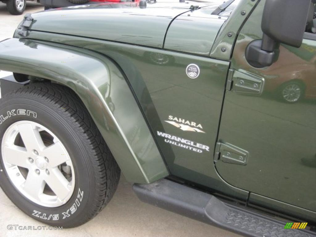 2009 Wrangler Unlimited Sahara 4x4 - Jeep Green Metallic / Dark Slate Gray/Medium Slate Gray photo #59