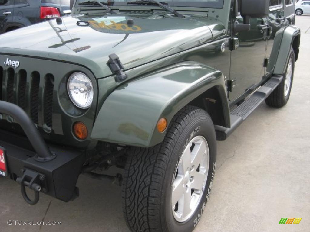 2009 Wrangler Unlimited Sahara 4x4 - Jeep Green Metallic / Dark Slate Gray/Medium Slate Gray photo #61