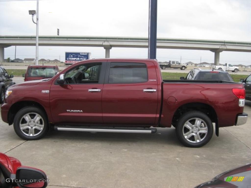 2010 Tundra Limited CrewMax 4x4 - Salsa Red Pearl / Graphite Gray photo #3