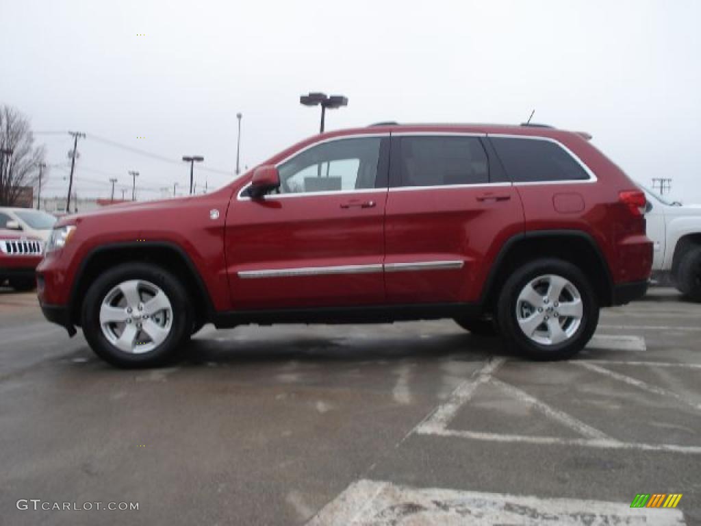 Inferno Red Crystal Pearl 2011 Jeep Grand Cherokee Laredo X Package 4x4 Exterior Photo #43545464