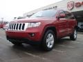 2011 Inferno Red Crystal Pearl Jeep Grand Cherokee Laredo X Package 4x4  photo #7