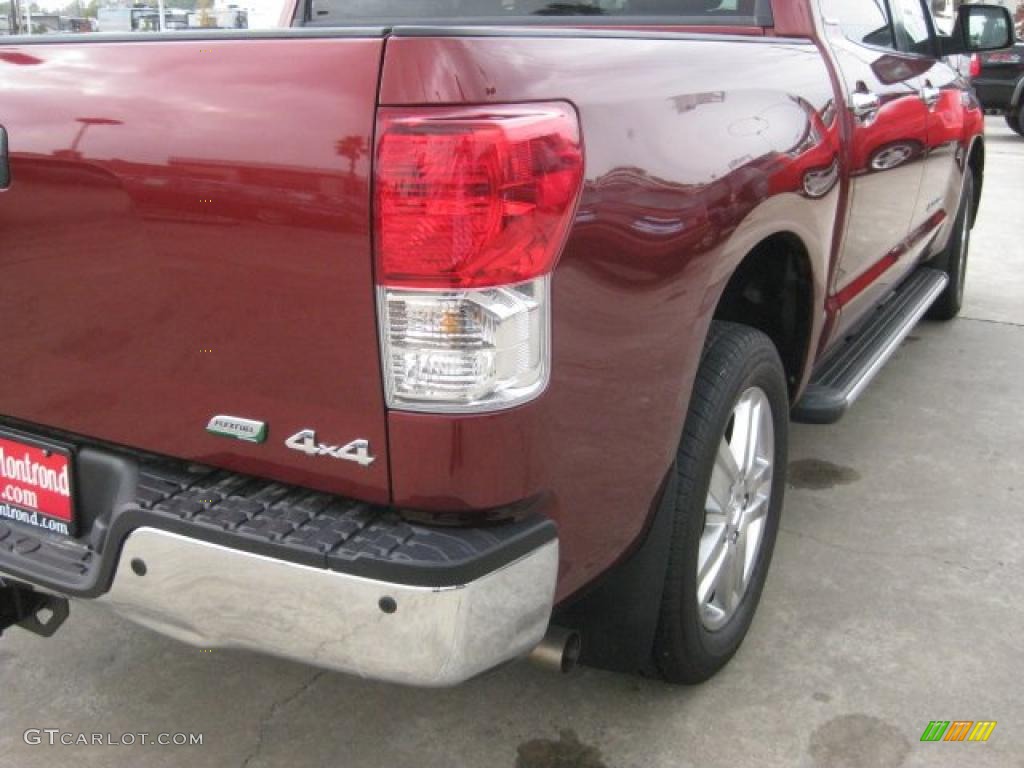 2010 Tundra Limited CrewMax 4x4 - Salsa Red Pearl / Graphite Gray photo #59