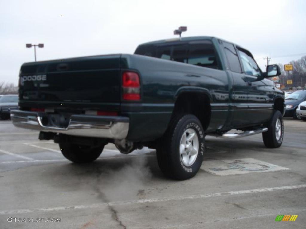 2001 Ram 1500 SLT Club Cab 4x4 - Forest Green Pearl / Mist Gray photo #3