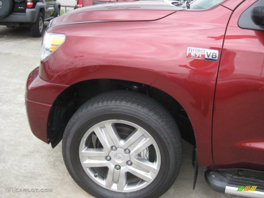 2010 Tundra Limited CrewMax 4x4 - Salsa Red Pearl / Graphite Gray photo #69