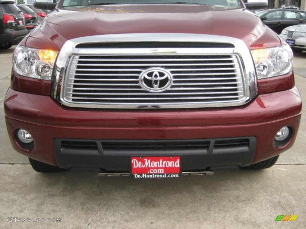 2010 Tundra Limited CrewMax 4x4 - Salsa Red Pearl / Graphite Gray photo #71