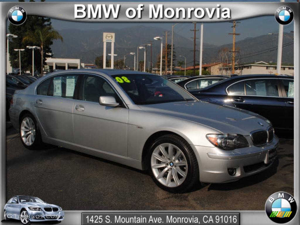2008 7 Series 750Li Sedan - Titanium Silver Metallic / Flannel Grey photo #1
