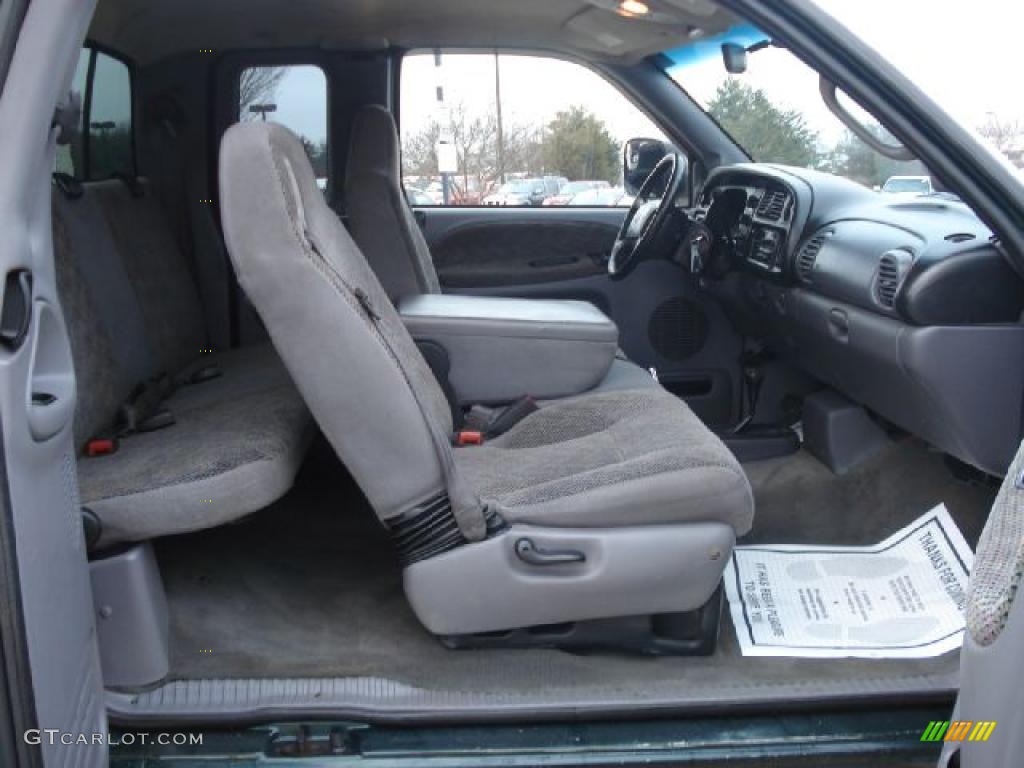 2001 Ram 1500 SLT Club Cab 4x4 - Forest Green Pearl / Mist Gray photo #30