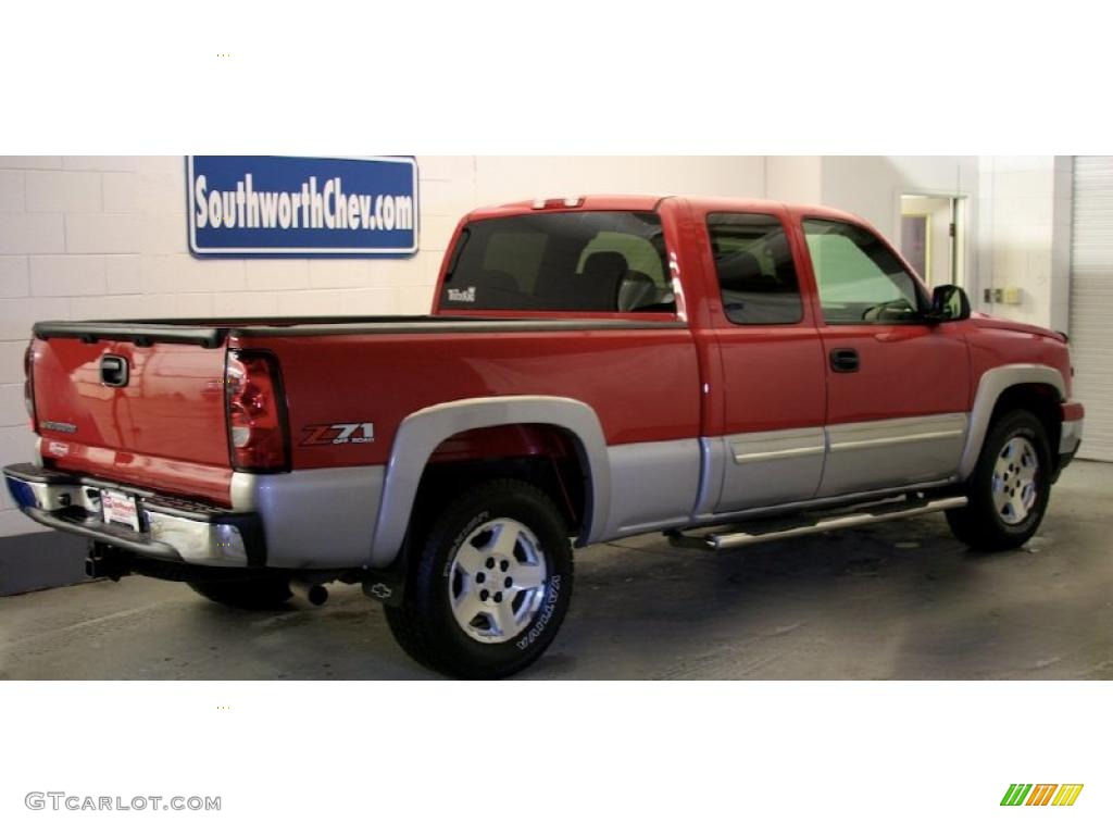 2006 Silverado 1500 Z71 Extended Cab 4x4 - Victory Red / Dark Charcoal photo #3