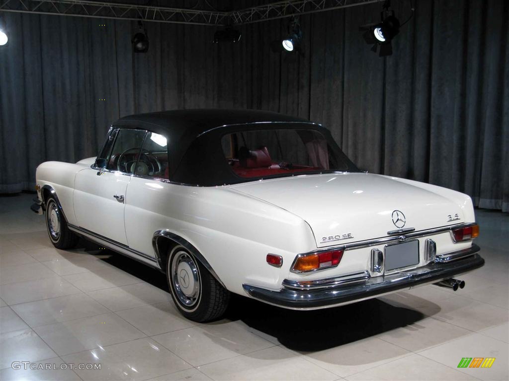 1971 S Class 280SE 3.5 Convertible - White / Red photo #2