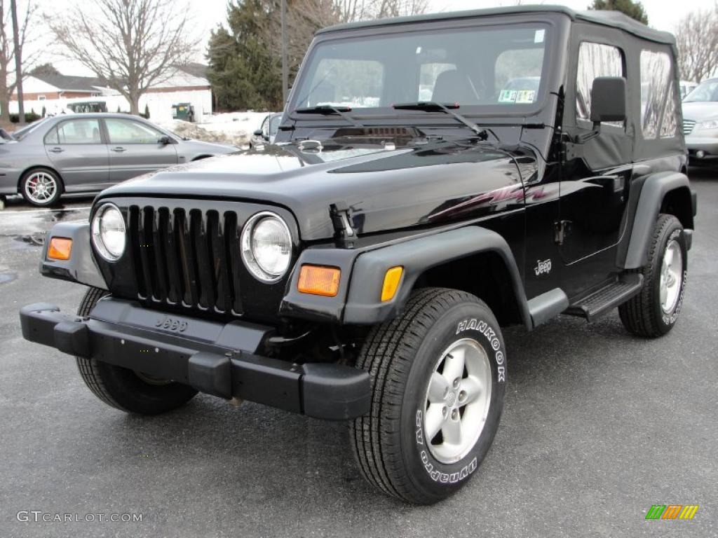 Black 2000 Jeep Wrangler SE 4x4 Exterior Photo #43548981