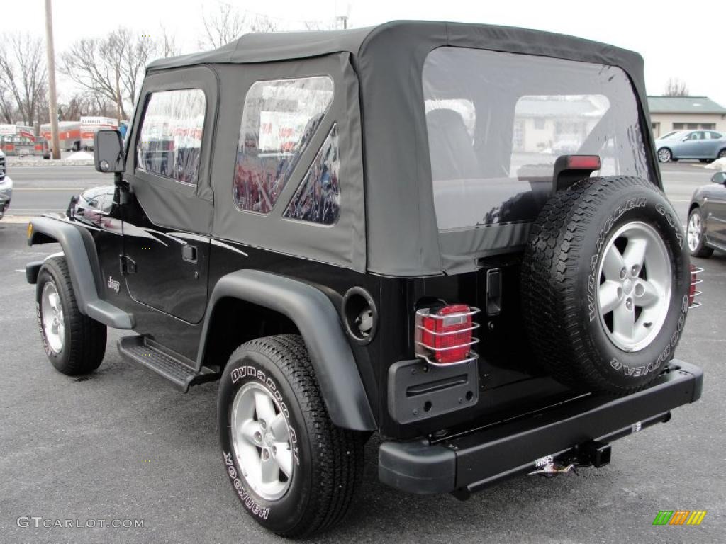 Black 2000 Jeep Wrangler SE 4x4 Exterior Photo #43548989