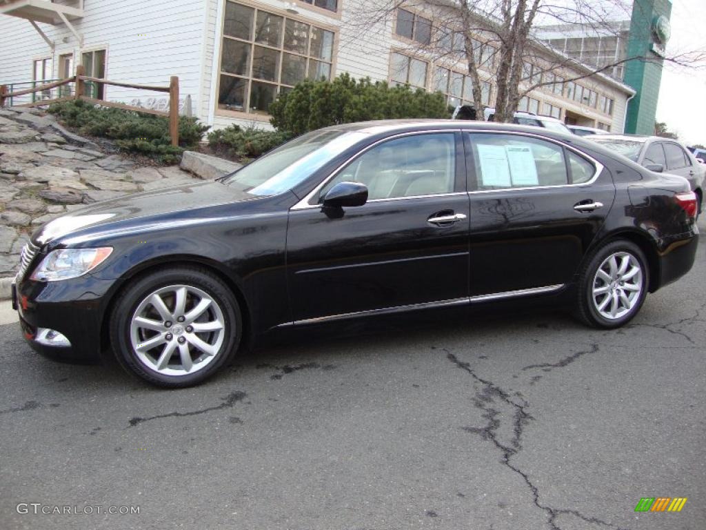 Obsidian Black 2008 Lexus LS 460 L Exterior Photo #43549973