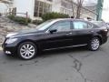 Obsidian Black 2008 Lexus LS 460 L Exterior
