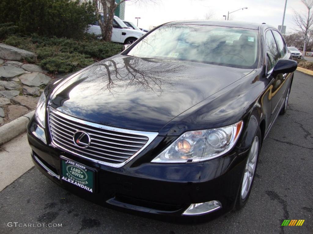Obsidian Black 2008 Lexus LS 460 L Exterior Photo #43550049