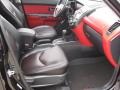 Red/Black Sport Leather 2010 Kia Soul Sport Interior Color