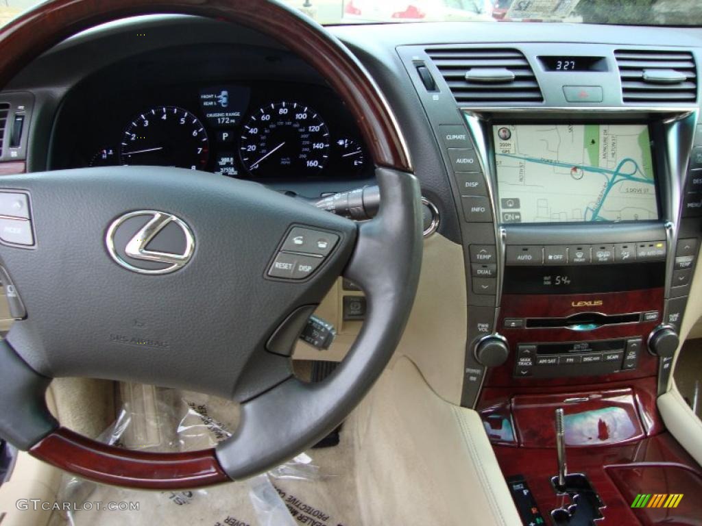 2008 Lexus LS 460 L Cashmere Dashboard Photo #43550097