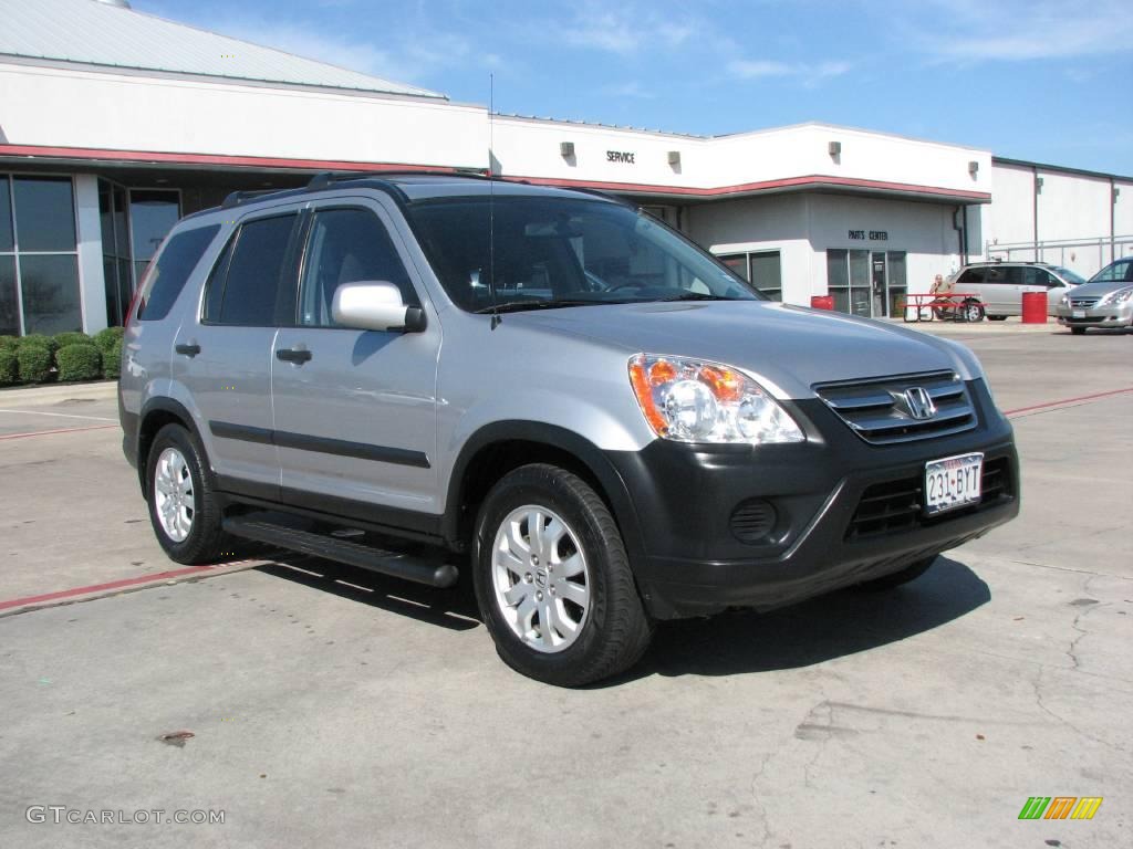 2005 CR-V EX 4WD - Satin Silver Metallic / Black photo #1