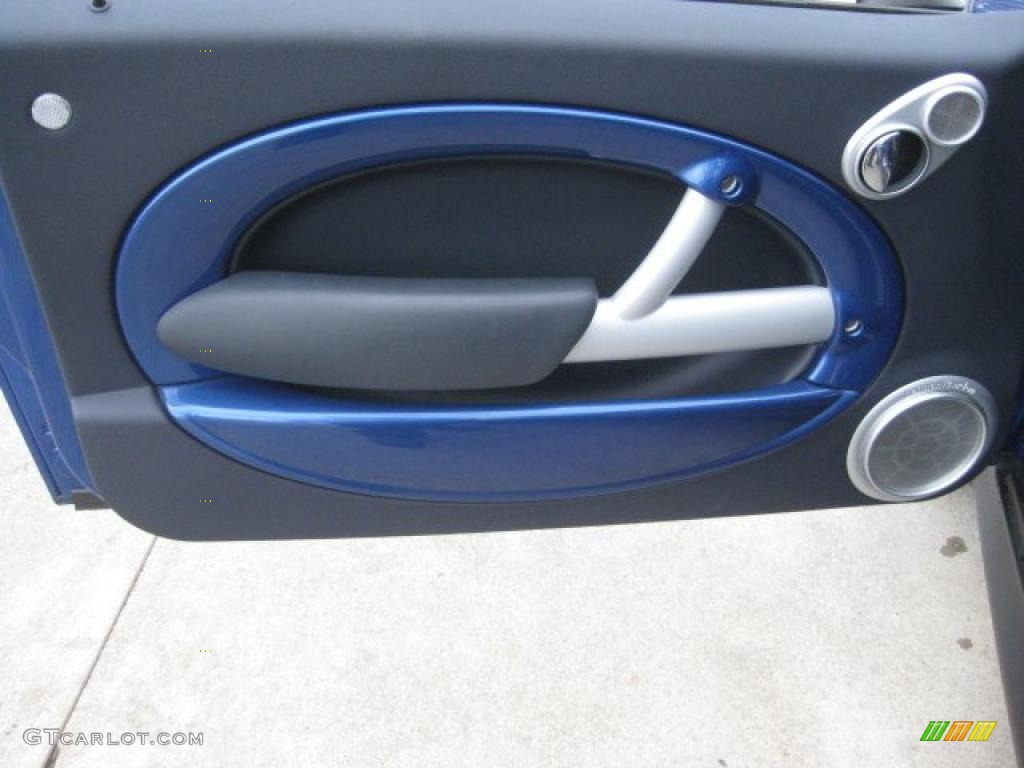 2005 Mini Cooper S Convertible Panther Black Door Panel Photo #43553545