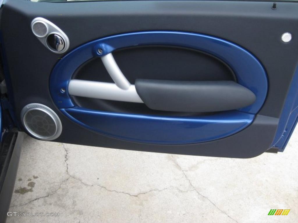 2005 Mini Cooper S Convertible Panther Black Door Panel Photo #43553573