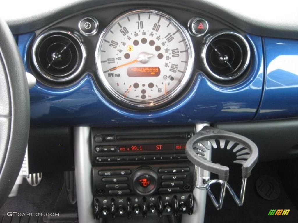 2005 Cooper S Convertible - Hyper Blue Metallic / Panther Black photo #29