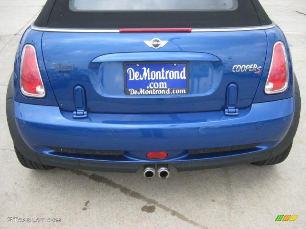 2005 Cooper S Convertible - Hyper Blue Metallic / Panther Black photo #56