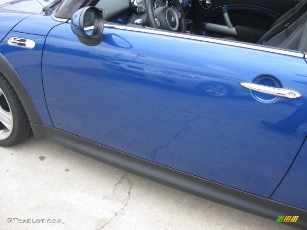 2005 Cooper S Convertible - Hyper Blue Metallic / Panther Black photo #61