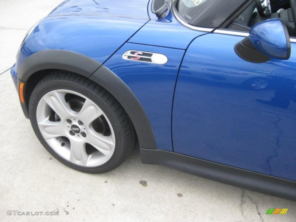 2005 Cooper S Convertible - Hyper Blue Metallic / Panther Black photo #62