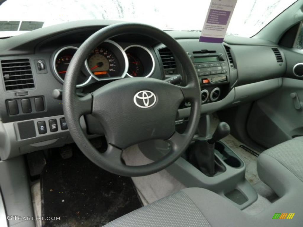 Graphite Interior 2010 Toyota Tacoma Regular Cab 4x4 Photo #43554365