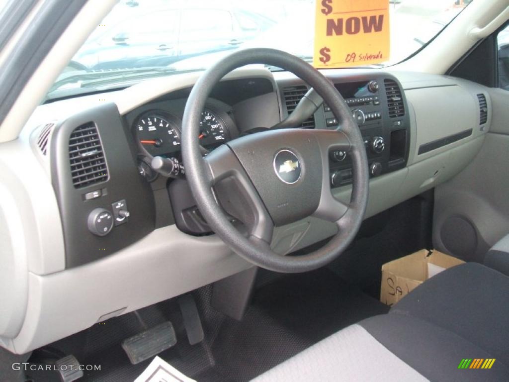 2009 Silverado 1500 Regular Cab - Silver Birch Metallic / Dark Titanium photo #7