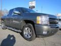 2011 Steel Green Metallic Chevrolet Silverado 1500 LT Crew Cab  photo #1